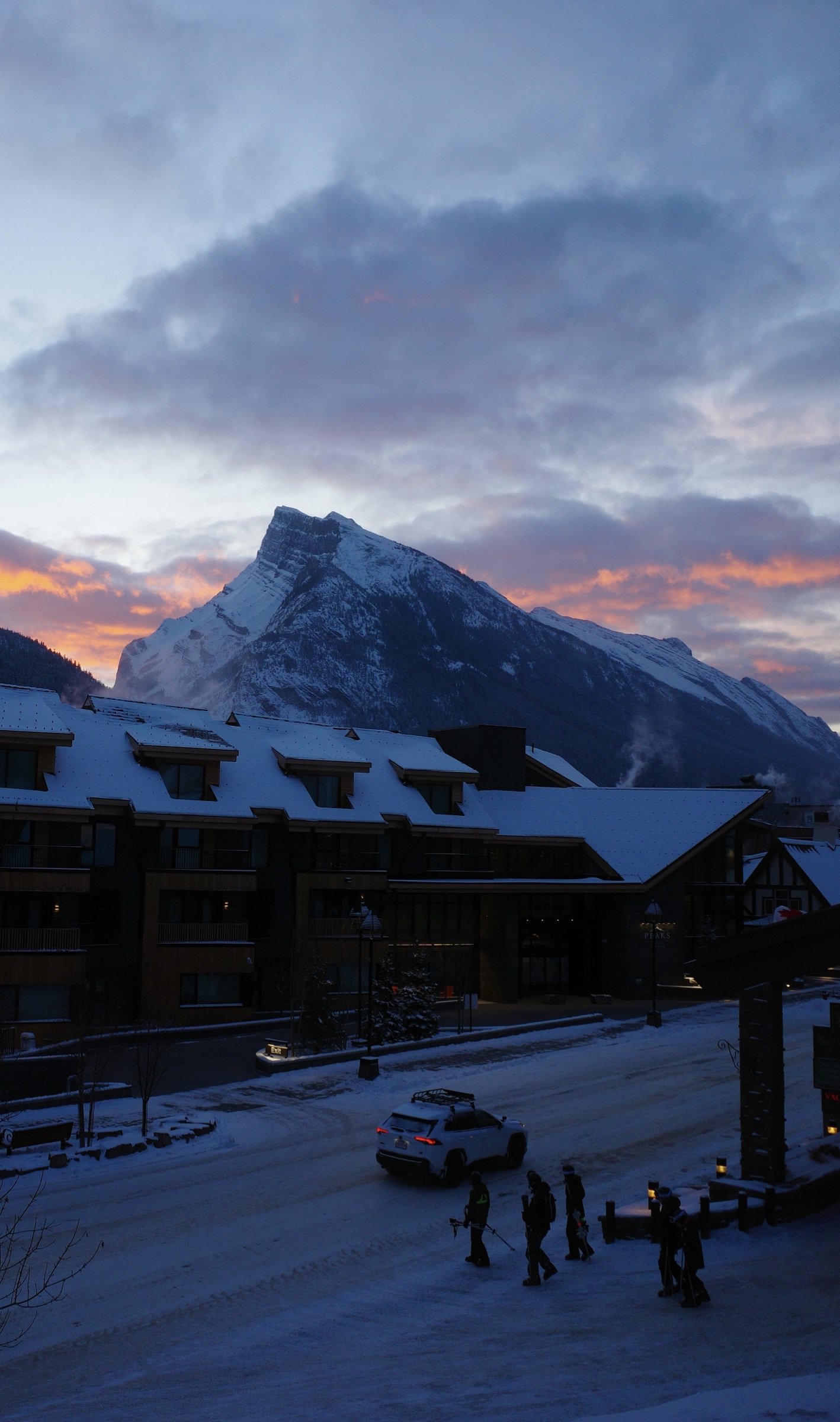 Morning View from our Hotel in Banff